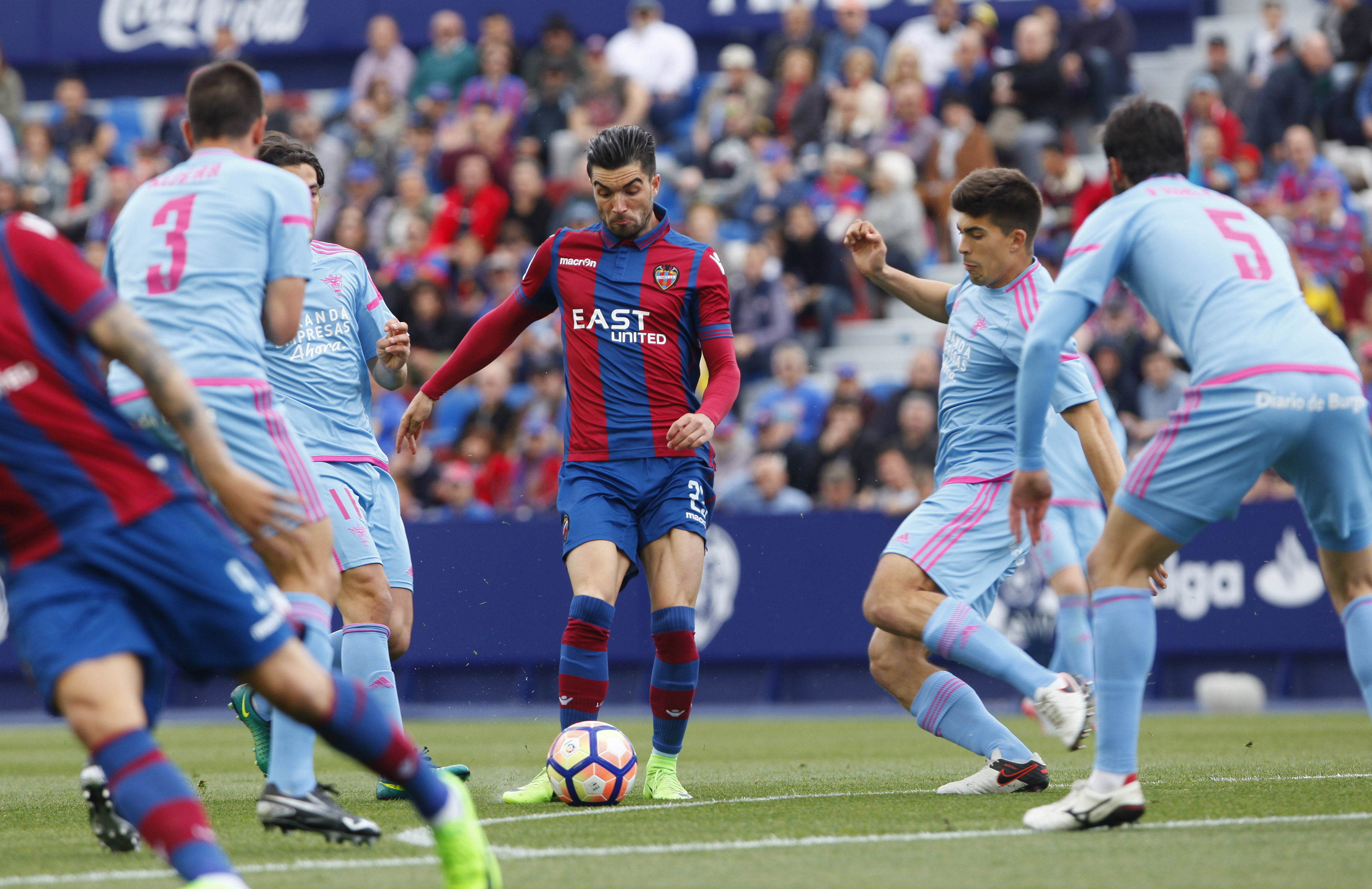 Jason en el partido ante el Mirandés