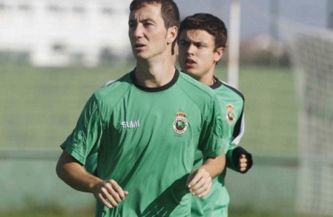 Luisma, entrenando