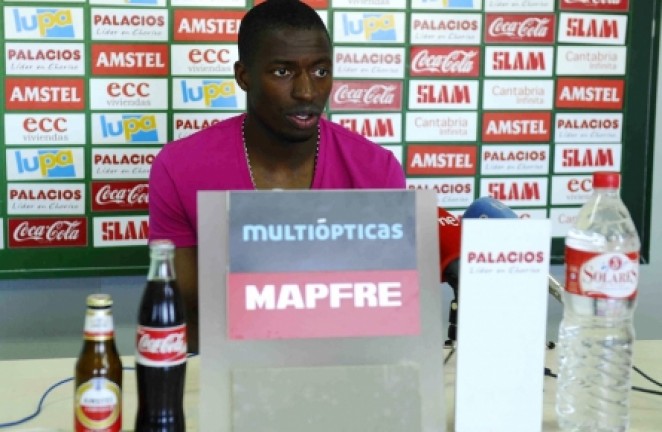 Diop, en la sala de prensa