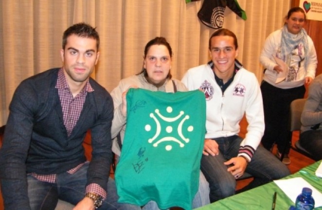 Con los jugadores