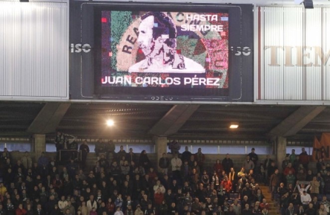 Homenaje en el videomarcador