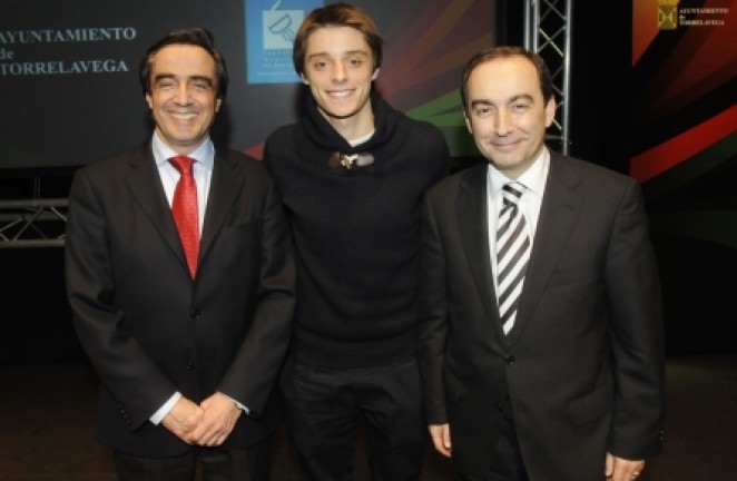 Luque, con Serna y Calder&oacute;n