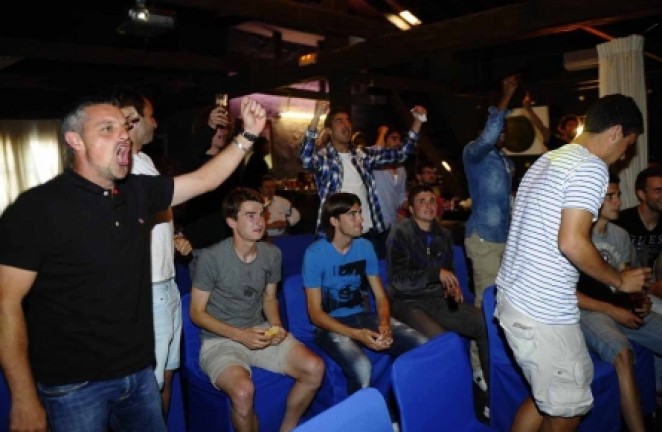 Celebraci&oacute;n del primer gol