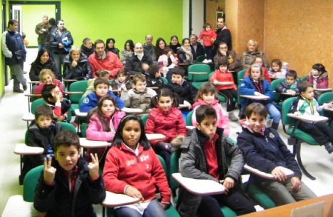 En la sala de prensa