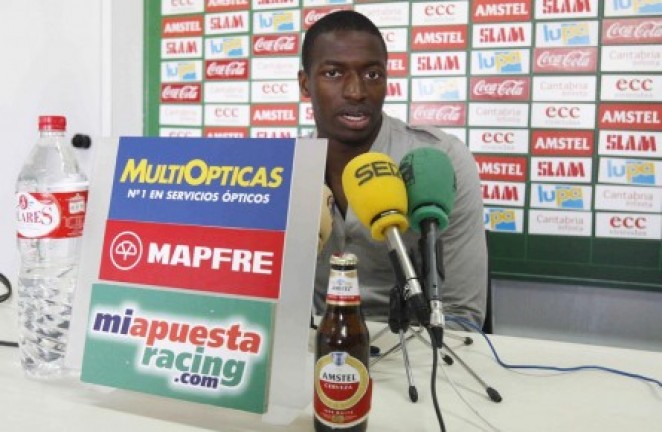 Diop, en la sala de prensa Diop, en la sala de prensa