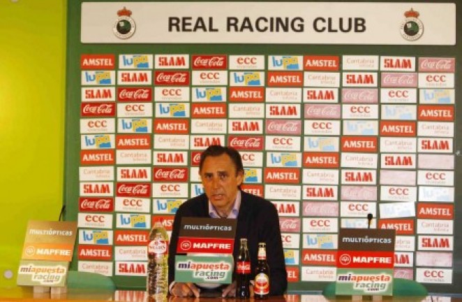 El mister, en la sala de prensa