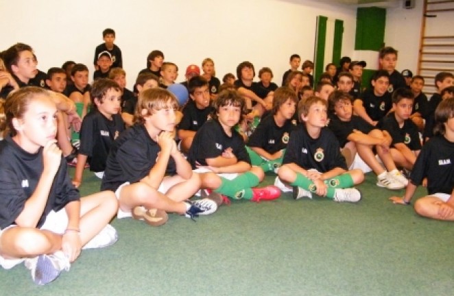 En el gimnasio de la primera plantilla En el gimnasio de la primera plantilla