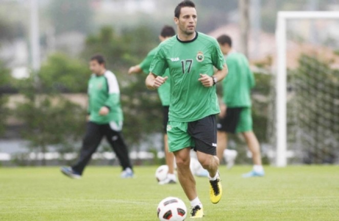 Arana, en el entrenamiento
