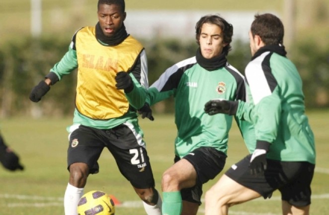 Diop y Bedia, en la sesi&oacute;n matinal
