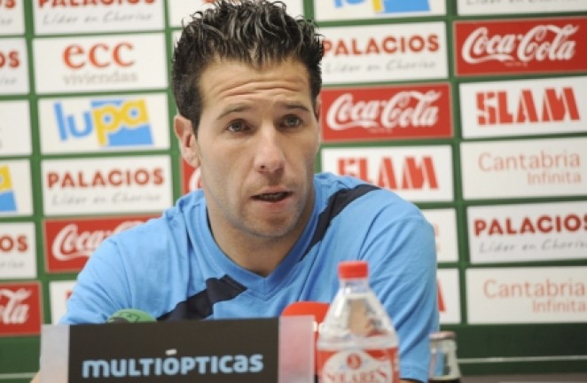 Toño, en la sala de prensa Toño, en la sala de prensa